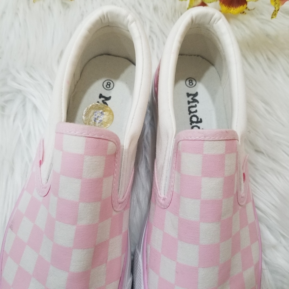 COPY - MUDD Slip-On Sneakers Color White And Pink SIZE 8...!!! - Picture 4 of 17